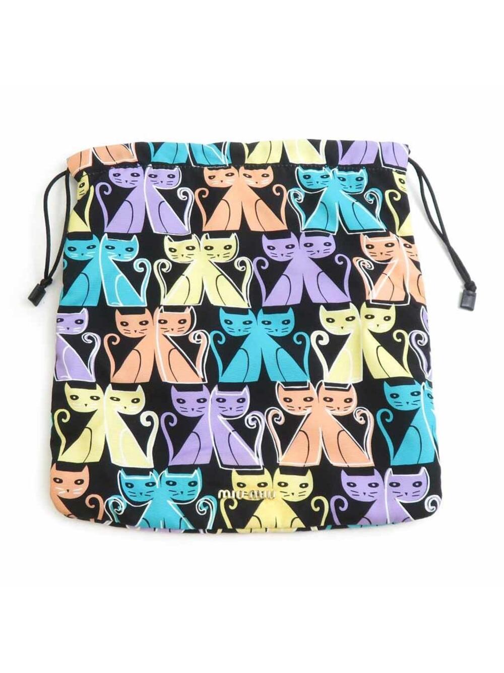 Auth Miumiu Pouch Drawstring #372199M25B